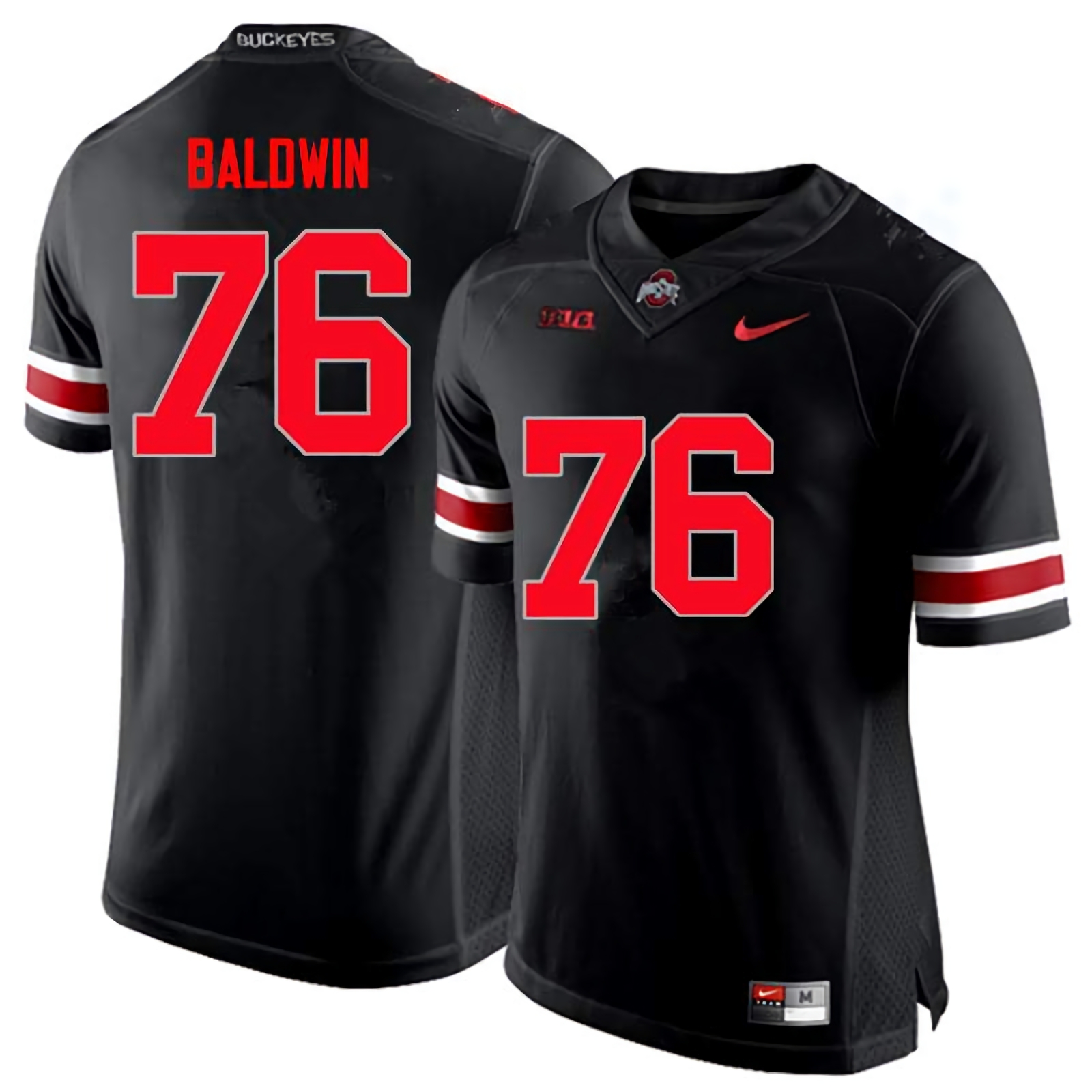 Darryl Baldwin Ohio State Buckeyes Men's NCAA #76 Nike Black Limited College Stitched Football Jersey WEH2356XZ